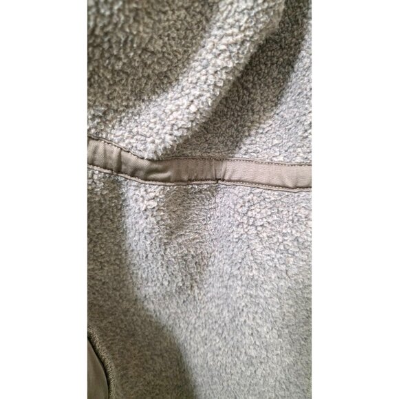 Lands End Women's Hooded Zip-Up Jacket Pockets Beige Heather Knit Size XL - Picture 7 of 10